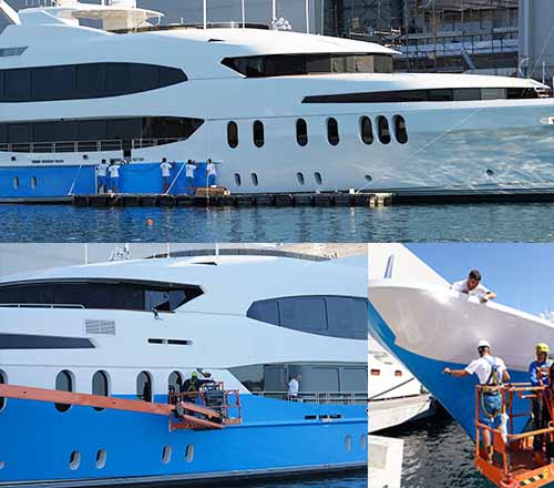 60m Yacht Hull Wrap